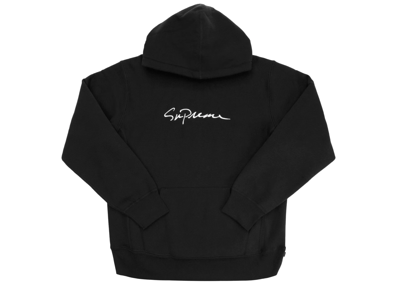 NEUF Sweat shirt à capuche Supreme Classic Script noir taille moyenne M