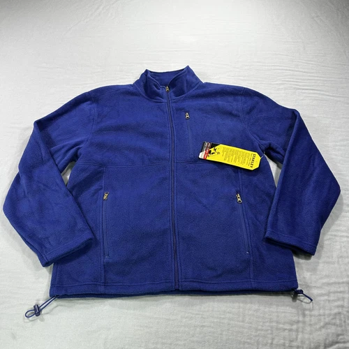 NEW Stanley Jacket Mens Large Blue Fleece Outdoor Sweatshirt Casual Adult - product listing photo