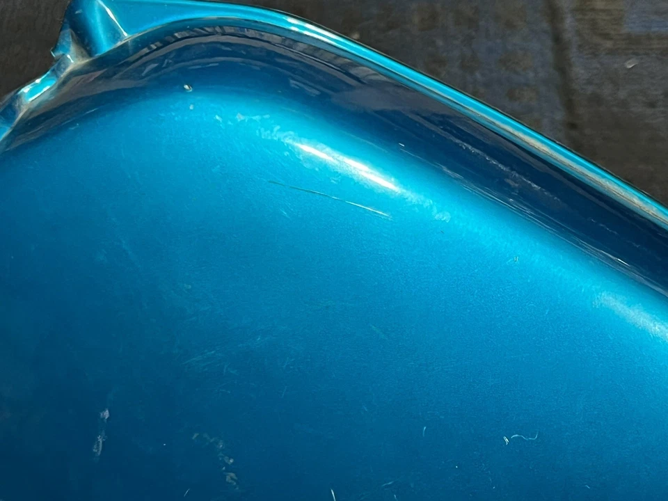 Honda CB750 1971 CB750K1 CB750K azul caramelo verde lado derecho tanque de aceite cubierta panel Foto 4 de 4