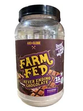 Axe & Sledge Farm Fed Grass Fed Whey Protein Isolate Never Ending Chocolate