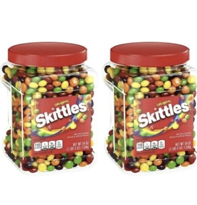 2-Pack Skittles Original Chewy Candy Bulk Jar (54 oz.)