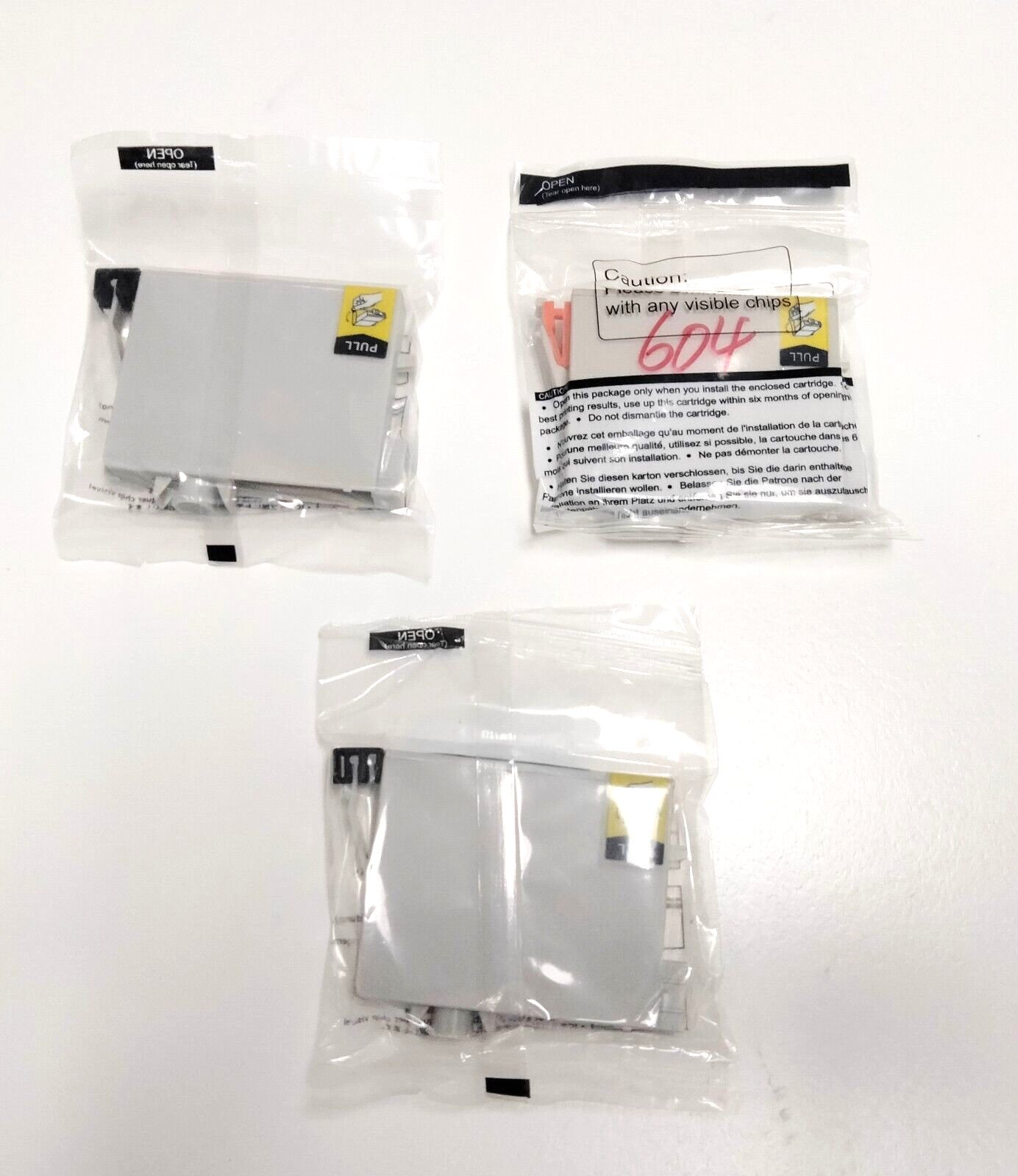 Printer Ink  for EPSON Magenta T0603, Yellow T0604 & Cyan T0602 - Sealed O-12-image
