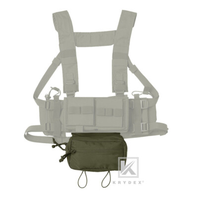 KRYDEX Tactical Drop Dump Pouch SACK Pack Bag For Vest Chest Rig Ranger Green