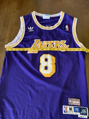 ADIDAS NBA HARDWOOD CLASSICS LAKERS KOBE BRYANT #8 STITCHED JERSEY