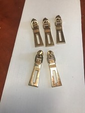 5x Replacement Zipper Pull Tab Zip Fixer for Clothes Bags DIY Crafts Gold Color