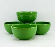 set 4 Small Bistro BOWLS shamrock green FIESTA WARE 22 OZ. NEW