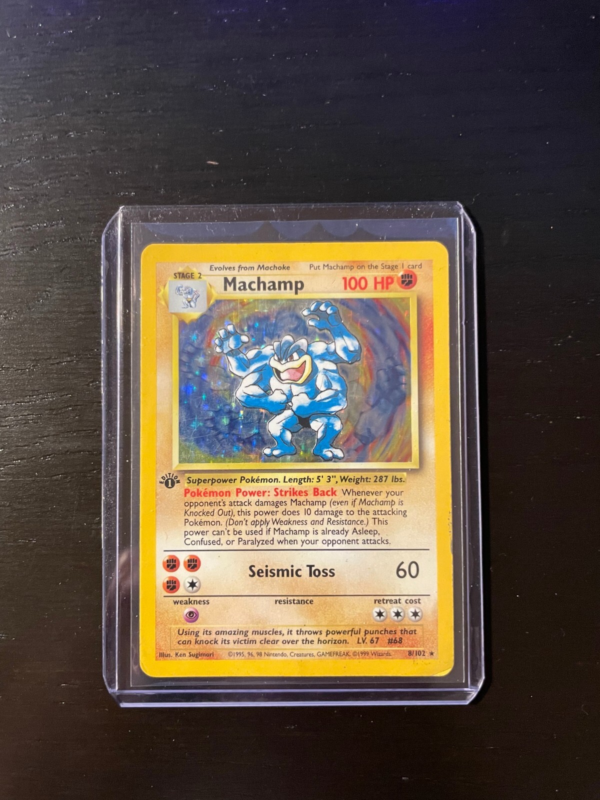 Machamp 1999 Pokemon Game #8 1st Edition Holo (Shadowless) Price Guide ...