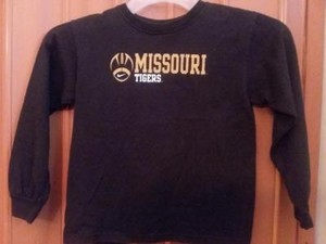 Missouri Tigers Nike Long Sleeve Black T-Shirt Size 7- Go Tigers!!