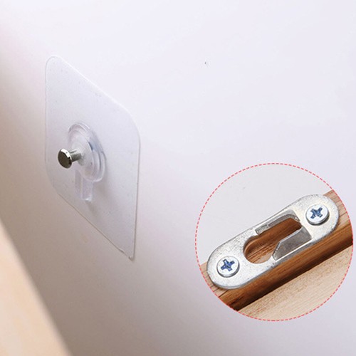 Lots Punch-Free Non-Marking Screw Sticker Frame Holder Rack Hanger Hoo K - Bild 10 von 14