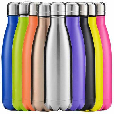 Trinkflasche Thermosflasche Thermoskanne Warm Kalt 500ML Stahl Tragbar Karaffe
