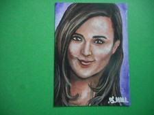 Ziva NCIS Cote De Pablo Sketch Card ACEO Original 1/1 Hand painted S.Hill