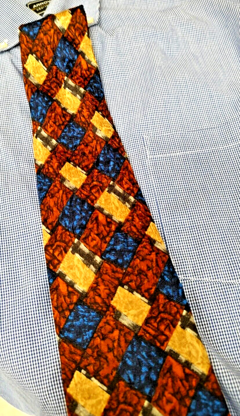 ZEGNA Man's Tie Triangular and Rectangular patter… - image 2