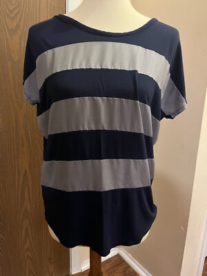 GAP Designed and Crafted Blue Short Sleeve Tee Women's Sz S