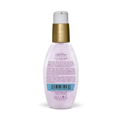 OGX Smoothing + Liquid Pearl Luminescent Serum, 3.8 Ounce - Picture 2 of 4
