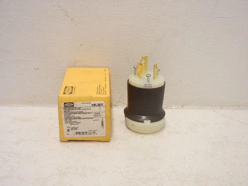 HUBBELL HBL2621 NEW 30A 250V TWIST-LOCK PLUG 2P 3W GROUNDING HBL2621
