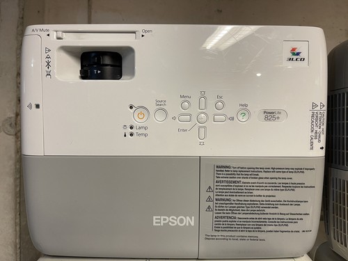 Lot Of 6 Epson LCD Projector PowerLite 825+ 3000 ANSI Lumens - W/ Power Cord