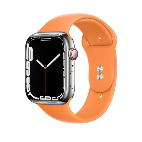 Silicone per Apple Watch Series 9 8 7 6 5 4 SE 40/44/41/45/49 mm cinturino sportivo - Foto 13 di 69