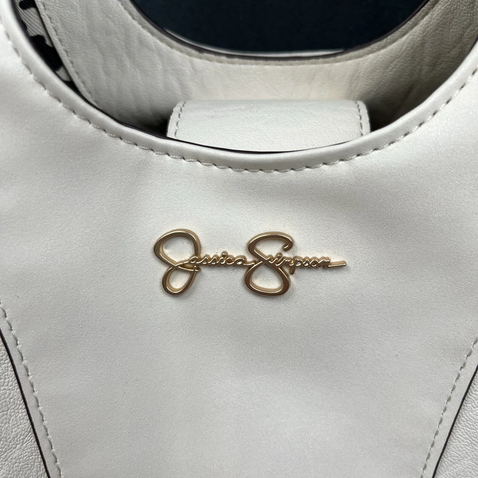 Bolso de Mano Jessica Simpson Bolso de Hombro Antiguo Color Blanco Foto 4 de 4