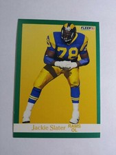 JACKIE SLATER 1991 FLEER FOOTBALL CARD # 275 C5336
