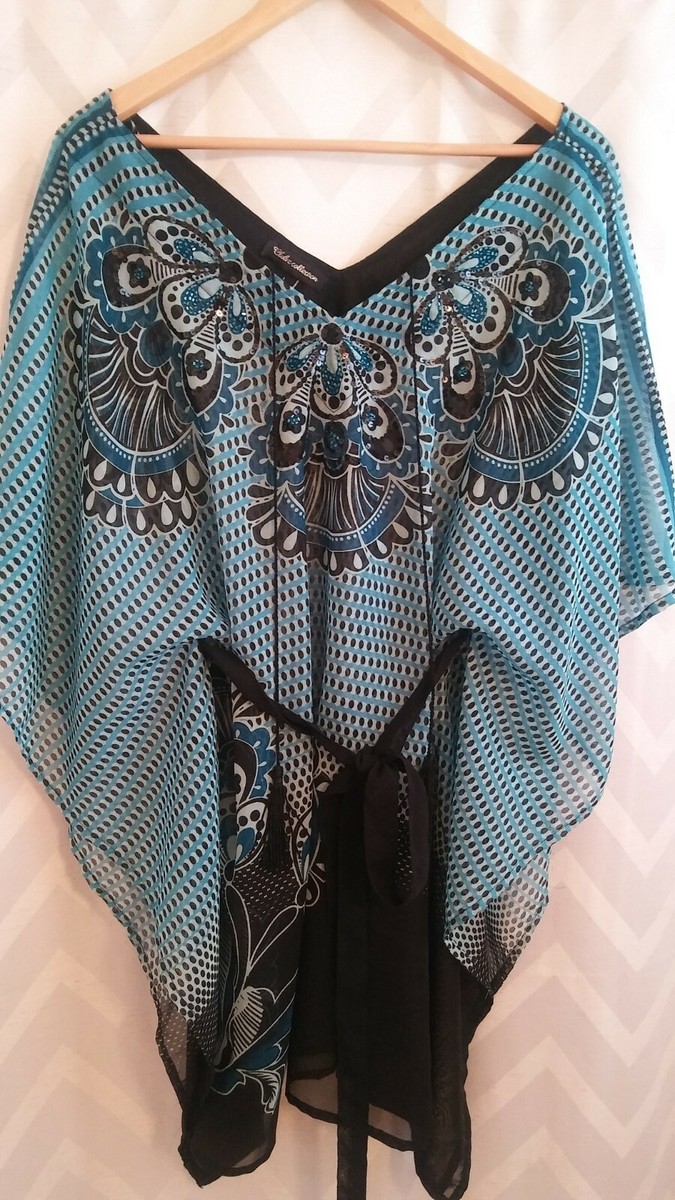 Tunique Bohème Club Z Collection - Taille L - Multicolore Floral - Occasion Très Bon état