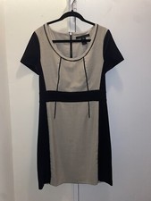 Marc by Marc Jacobs Colorblock Wool Blend Sheath Dress Scoop Neck Size 8