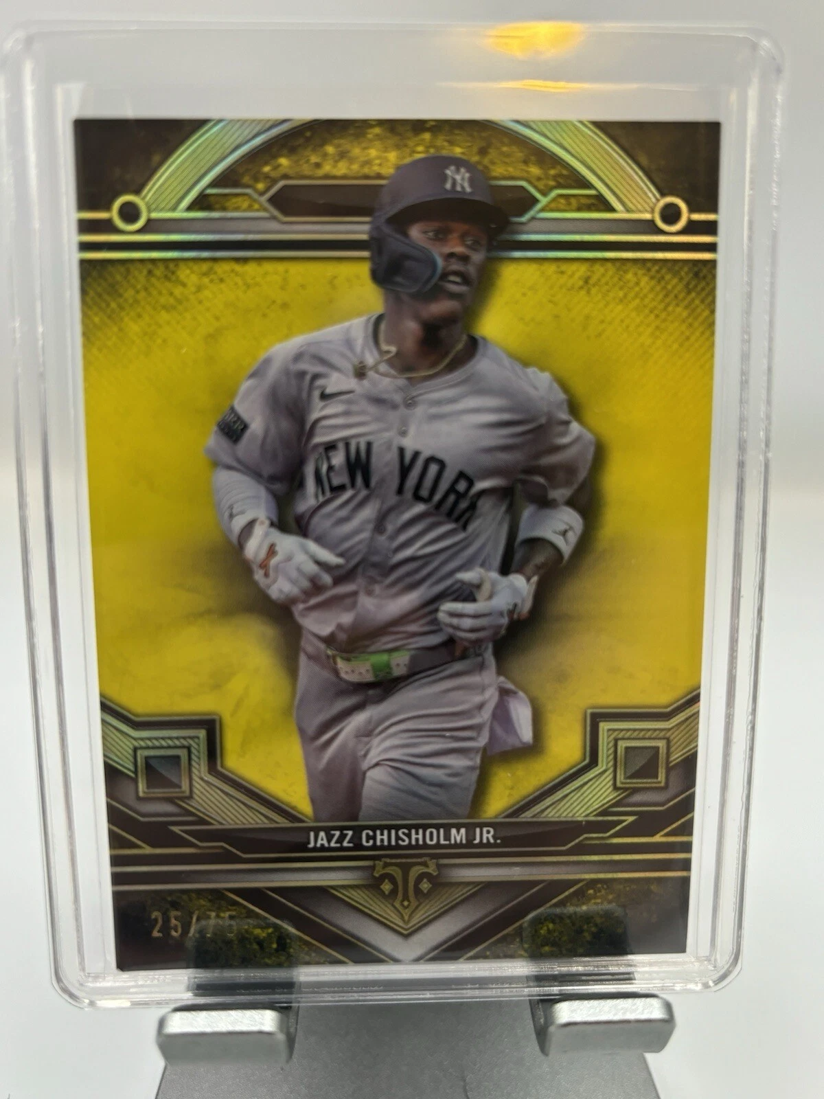 2024 Topps Triple Threads Jazz Chisholm Jr. Citrine Parallel Yankees /75!!