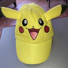 2017 Pok mon Pikachu Yellow Face Ears Hat Youth halloween costume