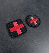 Sanitäter Rotes Kreuz Arzt Erste Hilfe First Aid Patch Klett Flausch Aufnäher