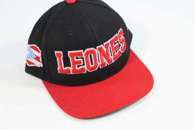 New Leones Puerto Rico YSPR Flag Baseball Cap Black Red Snapback Kbethos Hat