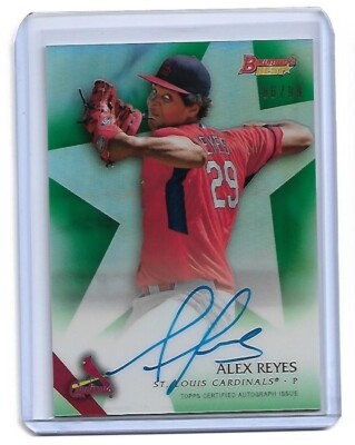 #/99  Alex Reyes  RC Prospect Auto   2015 Bowman's Best  GREEN Refractor Best of