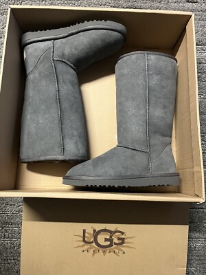 Ugg Australia Women's Classic Tall 5815 Grey Size W NEW