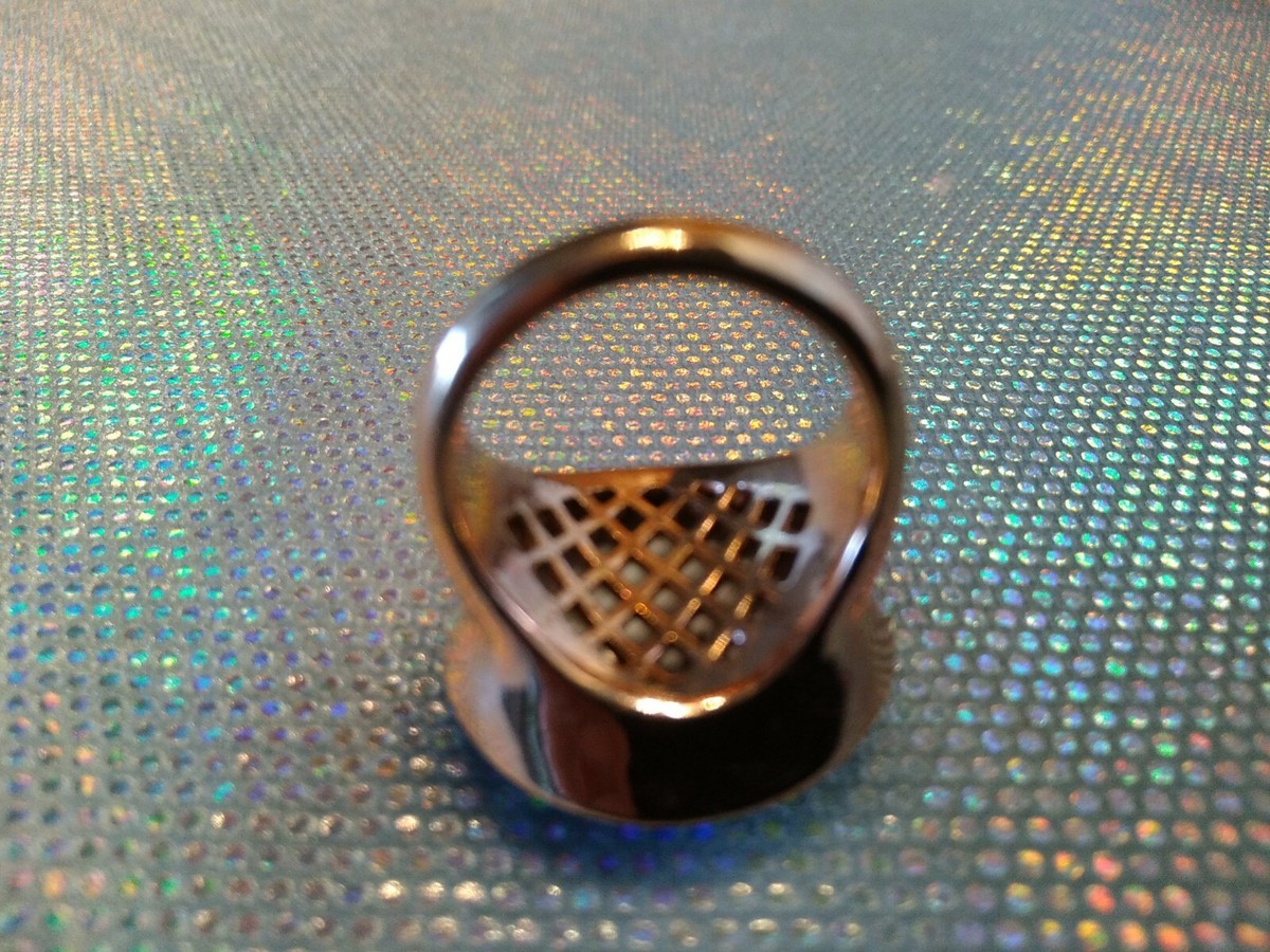 Ralph Lauren RL Turquose Ring Pink Gold Tone Size 7 | eBay