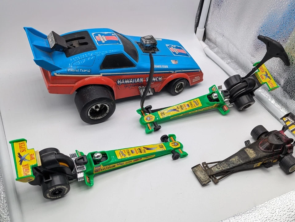 (4) Funny Cars! Roland Leong 1986 Hawaiian Punch Battery Dragster, BNE Pull RARE - Image 4 of 4