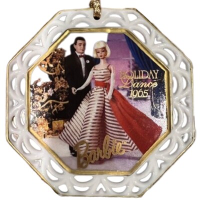 Enesco Barbie Collectors Ornament Holiday Dance 1965 Limited Edition Mattel