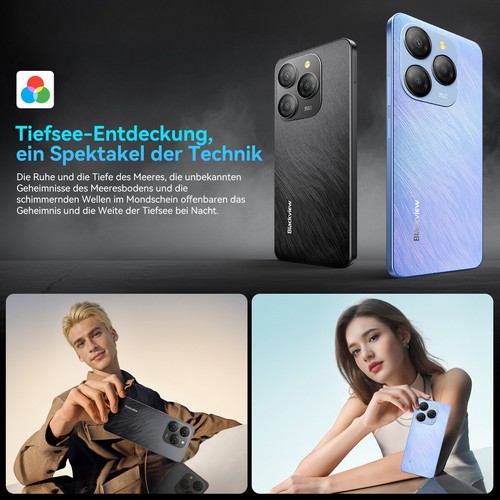 Blackview Shark 9 5G Smartphone 24GB + 256GB 6,7" Android 14 8-rdzeniowy NFC Telefon komórkowy 50MP - Zdjęcie 5 z 26