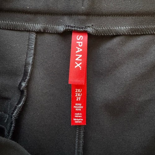 NWT SPANX Perfect Fit Ponte Wide Leg Pant in Classic Black Size 2X Petite - Picture 12 of 14
