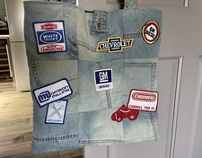 Handmade Blue Denim Large Tote Bag Handbag Upcycled Jeans.  ?GM Car ?