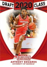 Anthony Edwards RC Panini Contenders Draft Picks Draft Class 2020 Rookie Card #2