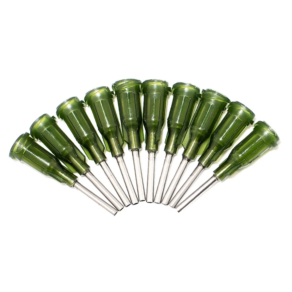 DOMING LAB 14g Blunt Tip Syringe Needle Luer Lock Cap Resin Glue Dispensing Applicator