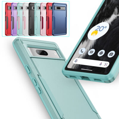 For Google Pixel 7 7a 7 Pro Slim Silicone Hybrid Rugged Shockproof Phone Case