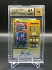 2017-18 Panini Contenders Anthony Davis Rookie Season Ticket Gold /10 BGS 9.5
