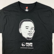 Golden State Warriors NBA Dub The Vote Stephen Curry T-Shirt Medium SGA All Star