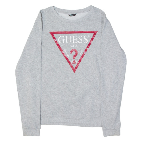 GUESS Girls Sweatshirt Grey USA 16Y