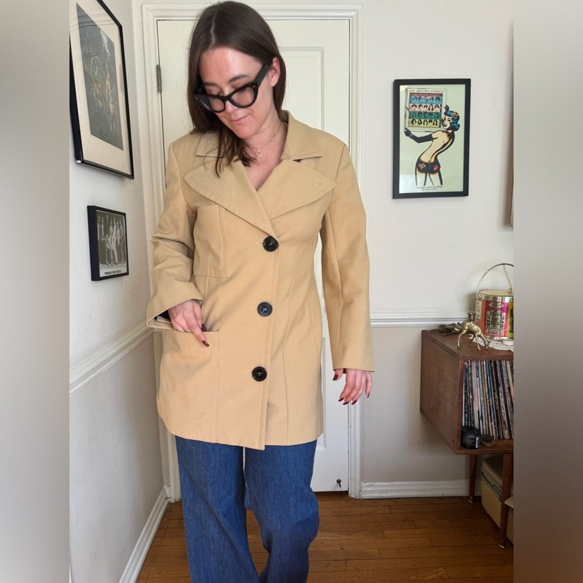 Nina Ricci Beige Blazer Style Jacket | eBay