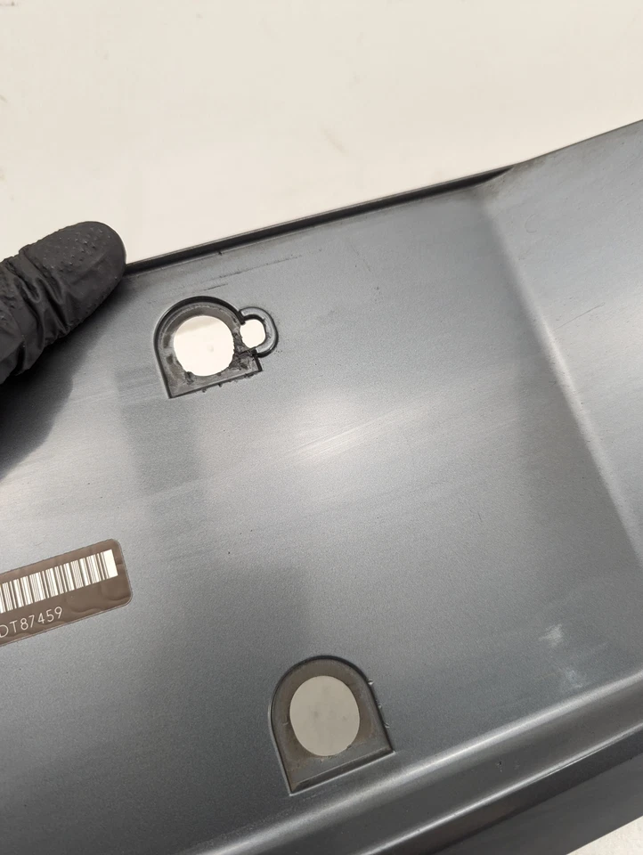 BMW 750Li E66 2006-2008 maletero placa moldura panel gris titanio OEM Foto 4 de 4