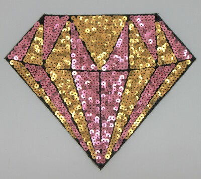 Sequin Patch: Diamond (Silver and Gold)