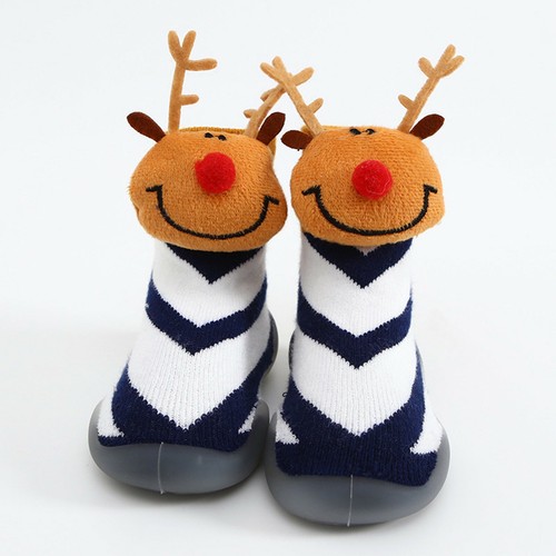 Kids Baby Girl Boys Toddler Anti-slip Slippers Socks Shoes Winter Warm - Picture 12 of 18