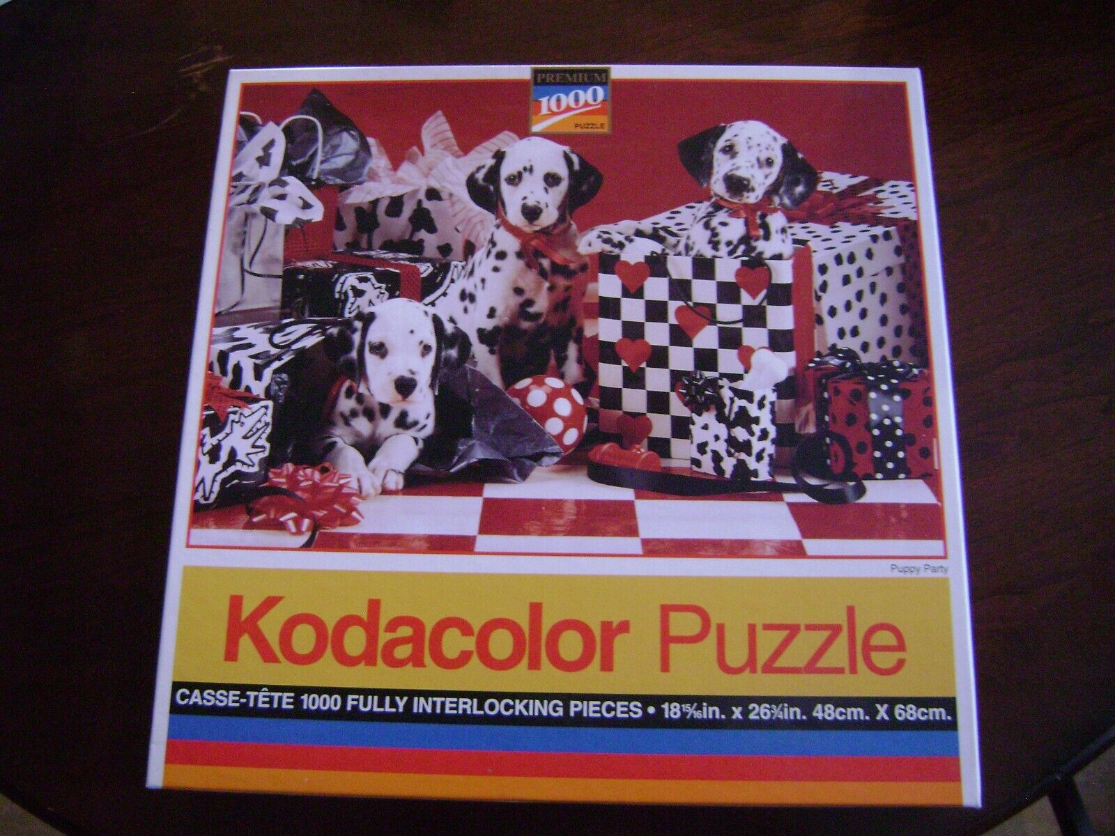 1000 piece Kodacolor Jigsaw Puzzle Puppy Selling rankings Party sealed new Brand Austin Mall