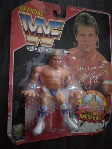 WWF WWE MOC Hasbro Series 8 Red Card Lex Luger Fig...