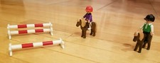 Playmobil 3714 Vintage CHILDREN WITH PONIES - 2 ponies/jockeys - Discontinued 